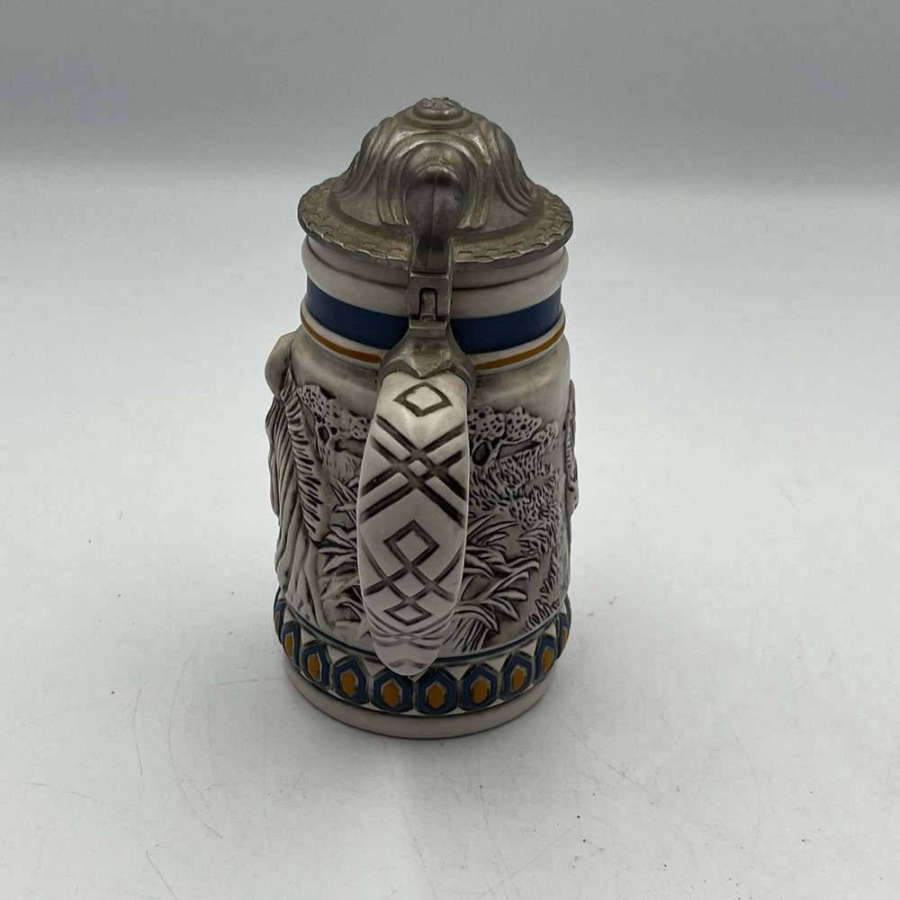 Vintage 1992 Avon Endangered Species Mountain Zebra Beer stein - 5.5 in. H - Picture 2 of 7